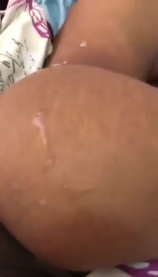 Cum inside and on her Booty